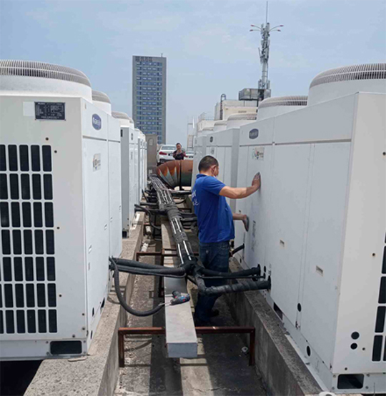 灵石中央空调制热和不制冷系统维修方法